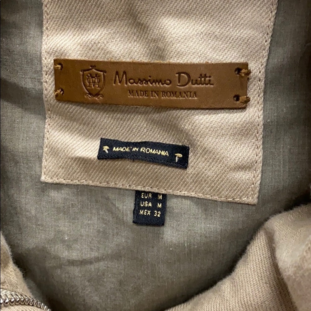Massimo Dutti Linen Drawstring Jacket Medium - image 2